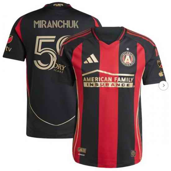 Men's Atlanta United FC Aleksei Miranchuk adidas Black 2025 The Connector Authentic Player Jersey